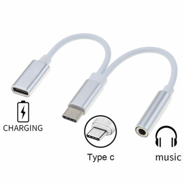 PremiumCord Převodník USB-C na audio konektor jack 3,5mm ...