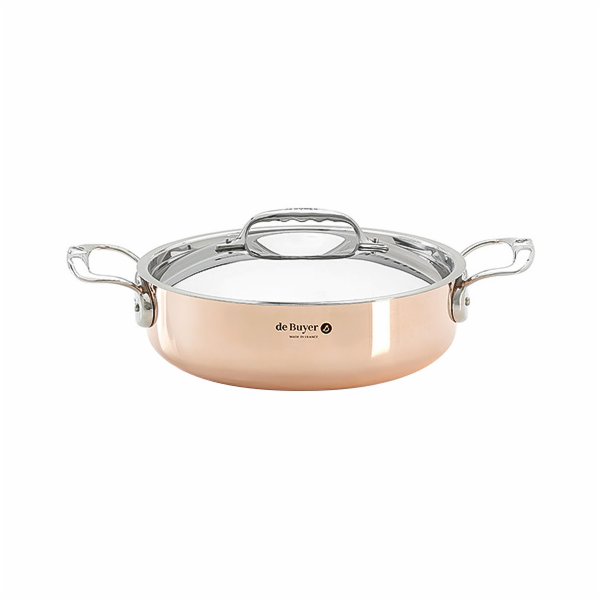 De Buyer Prima Matera Saucepot copper/steel low 24cm indu...