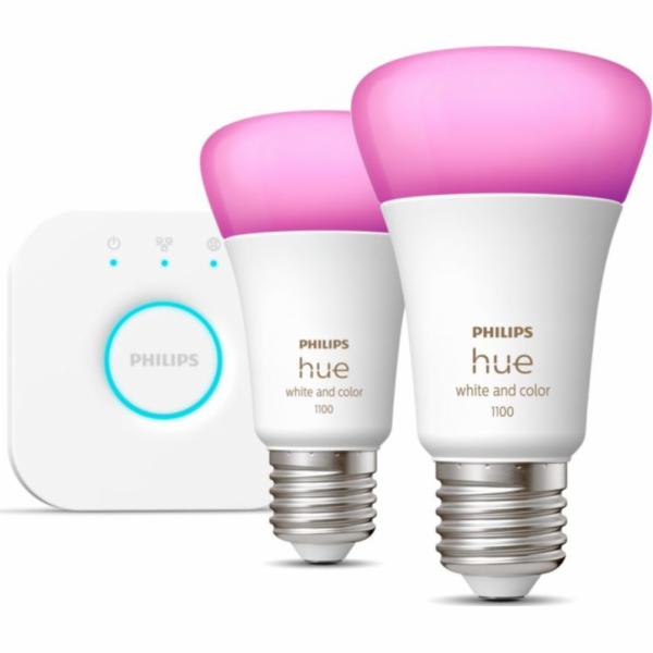 Philips Hue White & Color Ambiance Starter-Set: E27 Smart...