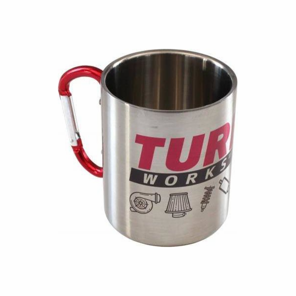 TurboWorks Kovový hrnek 300 ml Silver TurboWorks