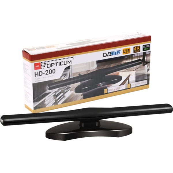 Opticum RTV anténa Vnitřní DVB-T2 4K (HD-200) anténa