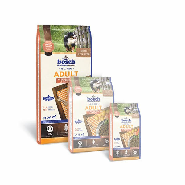 BOSCH Adult Fish & Potato – suché krmivo pro psy – 15 kg