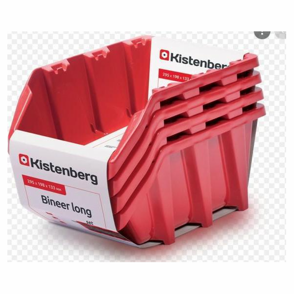 Prosperplast kyvety 12 dlouhých bineerů, 6 ks, červené, 2...