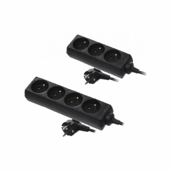 AWTools prodlužovací kabel do domácnosti černý 4 zásuvky ...