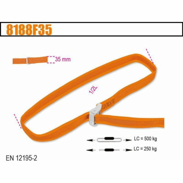 Beta Tools BETA PÁSOVÝ PÁS 500 kg/5 m/35 mm 8188F35-5