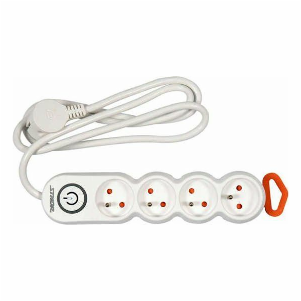 Sthor T72355 4zásuvkový prodlužovací kabel 5 m bílý (72355)