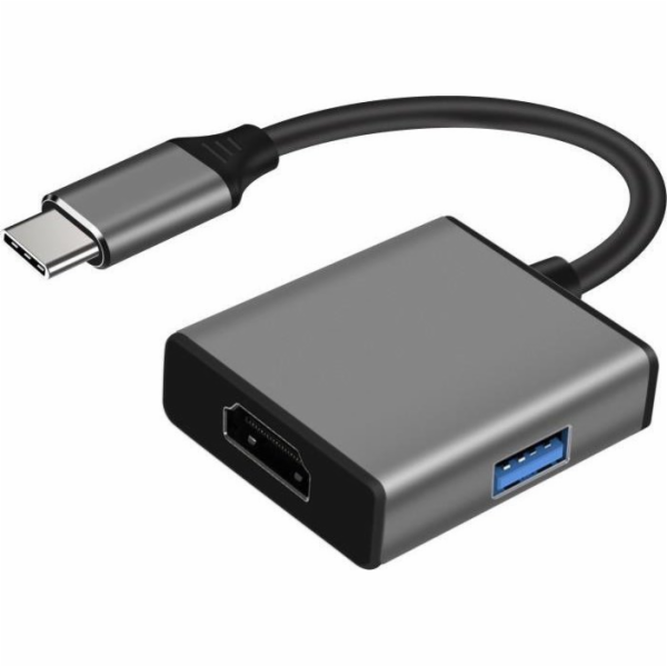 Art USB HUB HUB USB-C na HDMI 4K 30Hz + adaptér USB 3.0