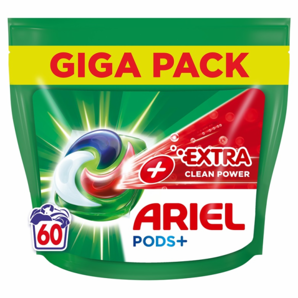 Ariel Gelové kapsle na praní Extra Clean Power, 60 ks