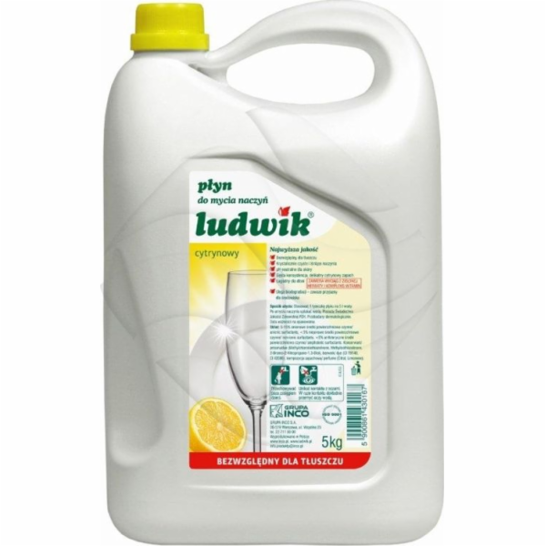 Ludwik citronový prostředek na mytí nádobí 5l (CH5001)