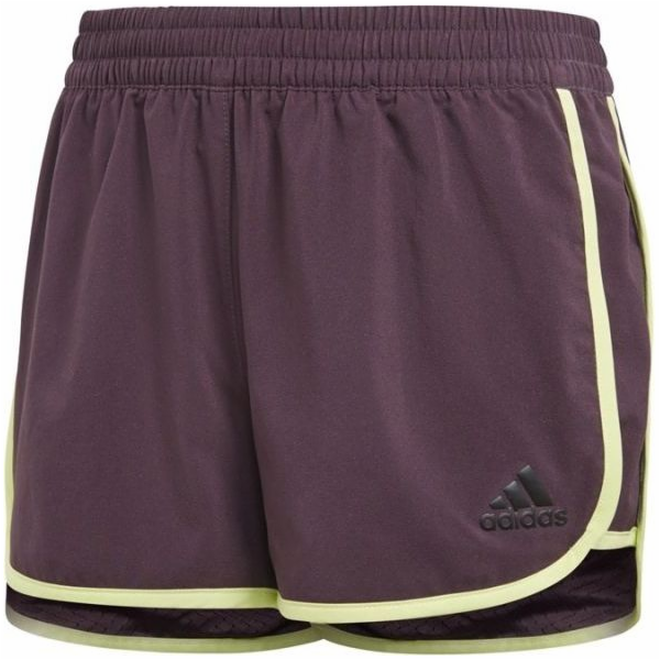 Adidas Dětské kraťasy YG Marathon vínové, velikost 164 cm...