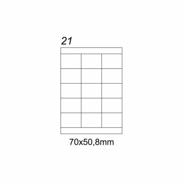 Emerson ETIKETY A4 70X50,8 MM 100 LISTŮ ETA4070X508W