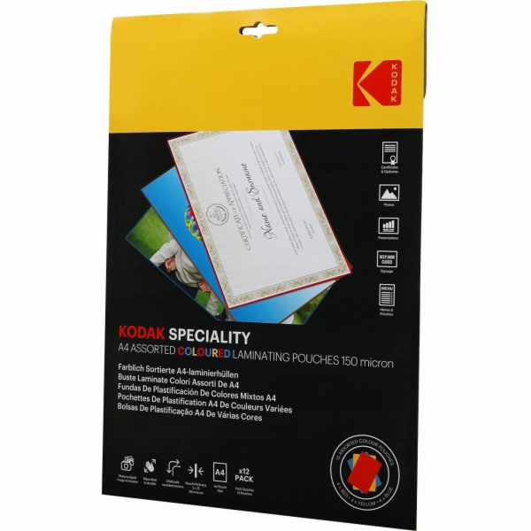 Kodak Laminovací fólie 12x A4 / 3 barvy / 150 mikronů / C...