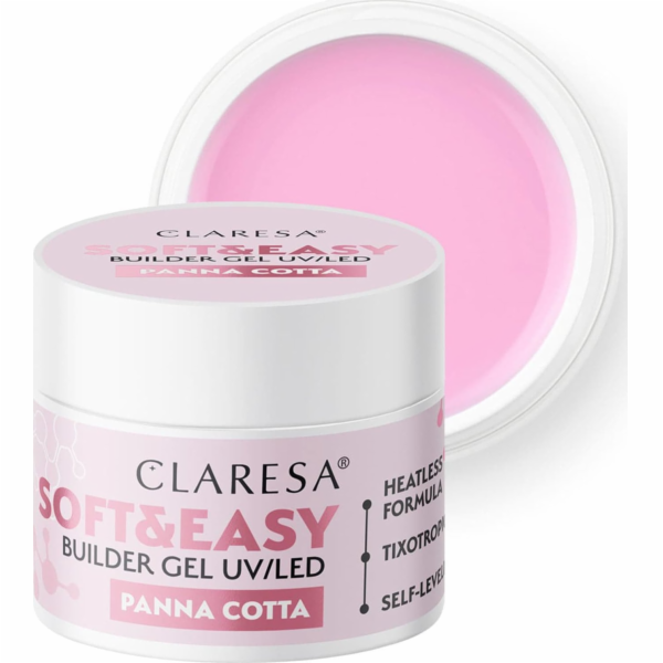 Activeshop Claresa Soft&Easy builder gel mléčný krém 45g