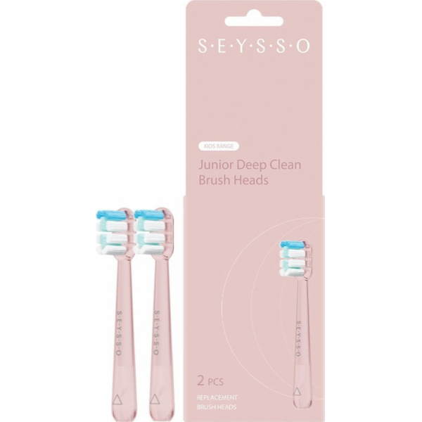 Seysso Junior Deep Clean růžové hlavice 2 ks.