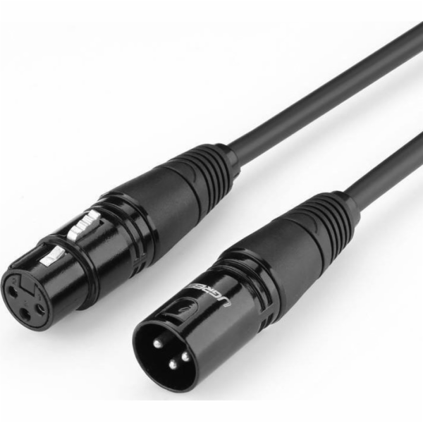Ugreen Kabel AV130 XLR samice-XLR samec - 1 m (černý)
