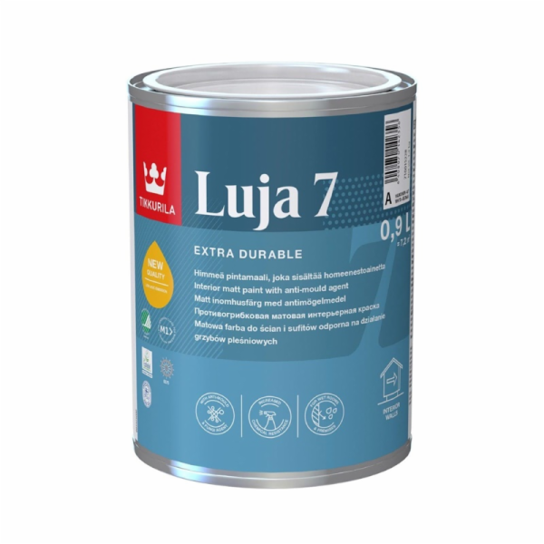 Barva na zeď Tikkurila Luja 7, bílá, 0,9l