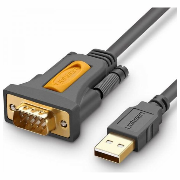 Ugreen USB-A - RS-232 USB kabel 1,5 m šedý (UGR333)