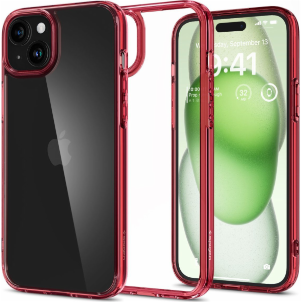 Spigen Ultra Hybrid, červený krystal - iPhone 15 Plus