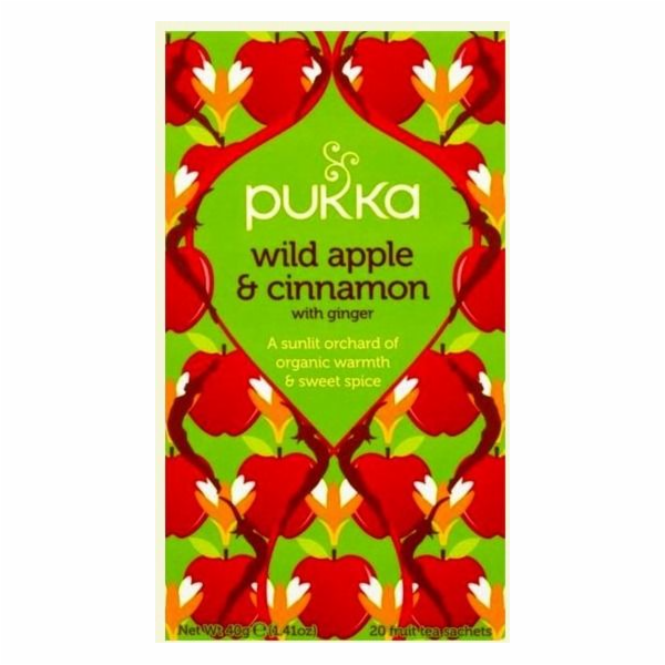 Pukka Herbs Pukka čaj s divokým jablkem a skořicí a zázvo...