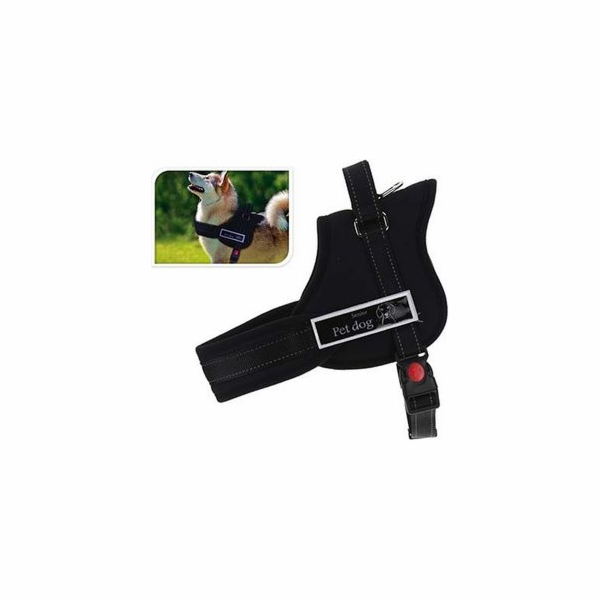 KMTP Postroj pro psy velikost S 58-78 cm černý