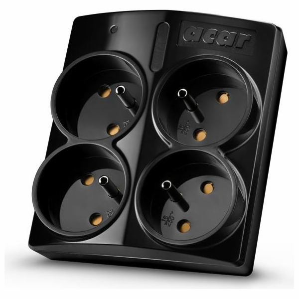 Acar Přepěťová ochrana X4, prodlužovací kabel, 4 zásuvky,...