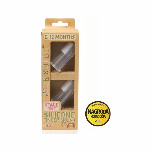 Jack NJill Jack N'Jill silikonové zubní kartáčky x 2 + po...