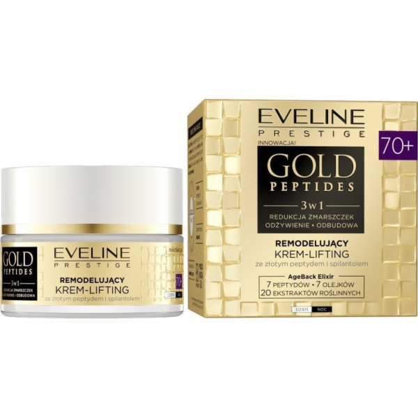 Eveline Gold Peptides 3v1 Remodelační liftingový krém 70+...