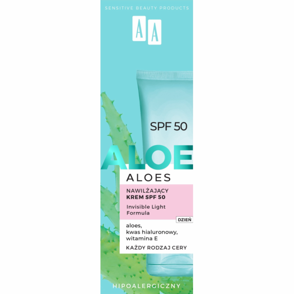 AA Aloe Hydratační krém na obličej SPF50 40ml
