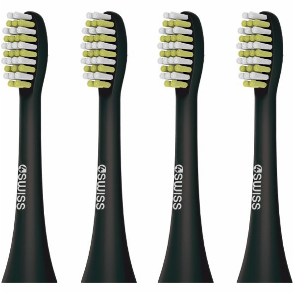 4Swiss Daily Clean černé hlavice kartáčku 4 ks.