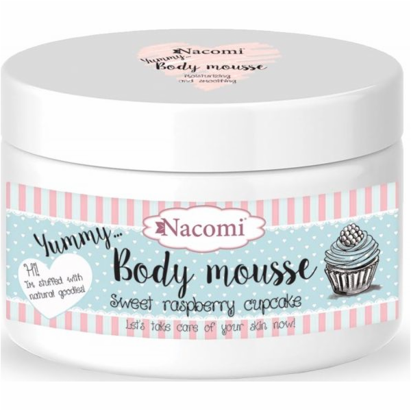 Nacomi tělová pěna Malinový cupcake 180ml