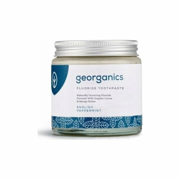 Georganics Fluoridová zubní pasta v kelímku Anglická máta...