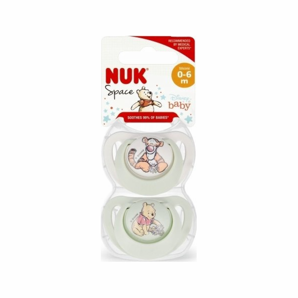 NUK NUK dudlík USP 2EL 0-6M SIL STAR 10730890 1/6