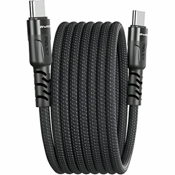 Awei USB-C - USB-C černý USB kabel (AWEI185)
