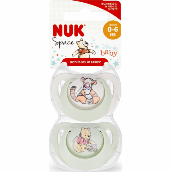 NUK NUK dudlík USP 2EL 0-6M SIL STAR 10730906 1/6