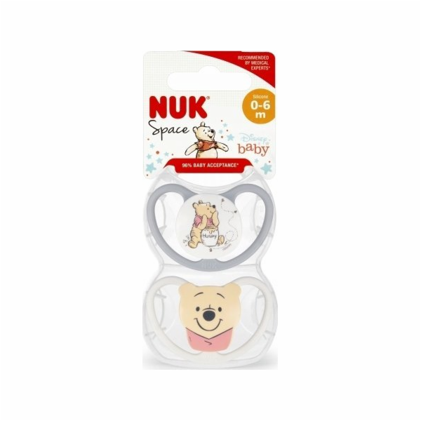 NUK NUK Dudlík USP 2ks 0-6m Sil Space 10730907 1/6