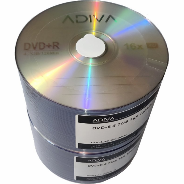 Adiva DVD+R 4,7 GB 16x | vřeteno 50 | 0155