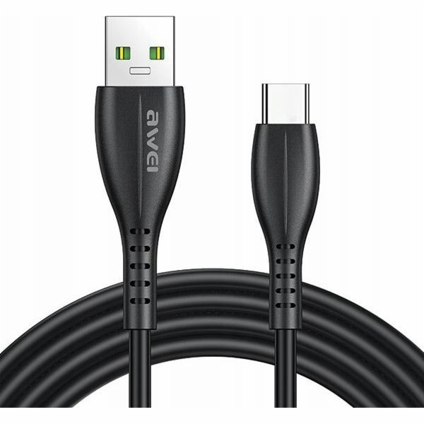 Awei Kabel USB-A - USB-C 1 m černý (CL-115T)