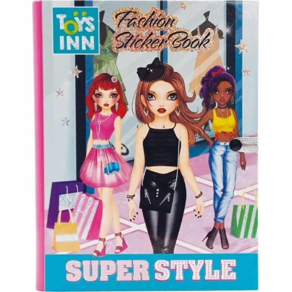 Stnux Omalovánka Fashion Sticker Book s módními samolepka...
