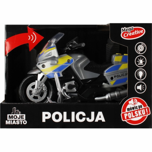 Mega Creative MOTOCYKLOVÁ POLICEJNÍ B/O 21X15X11 MY M PLP...