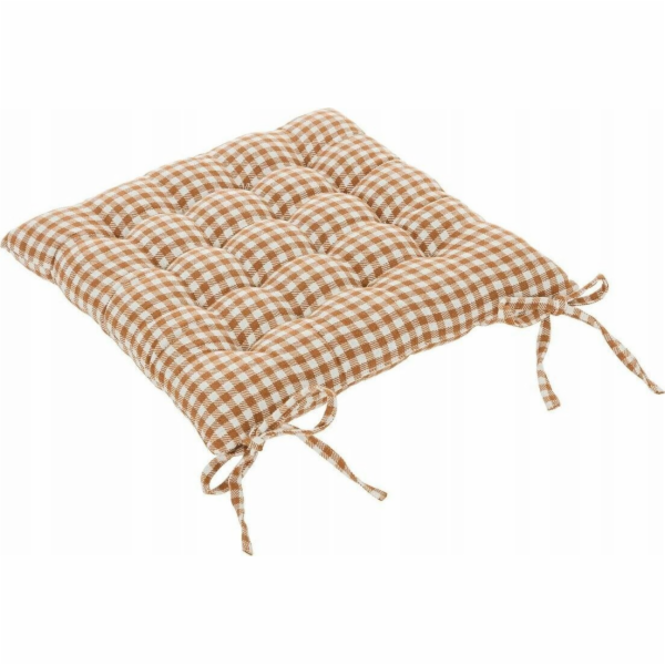 Atmosphera Polštář na židli s vázaným vzorem Floral Check...