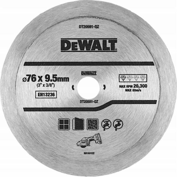 Dewalt Diamantový kotouč 76x9,5