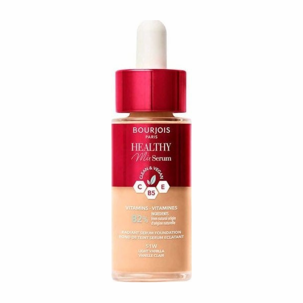 Bourjois Healthy Mix Vitamin Face Serum Foundation 051 Li...