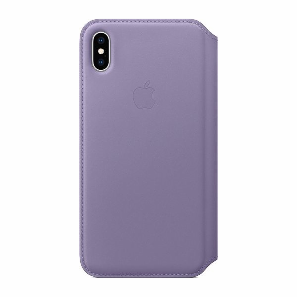Apple Kožený kryt Folio pro iPhone XS Max – šeříkový