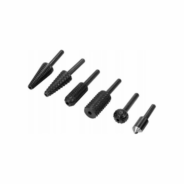 Dedra Sada 6 fréz Shank na kov a dřevo, stopka 6 mm
