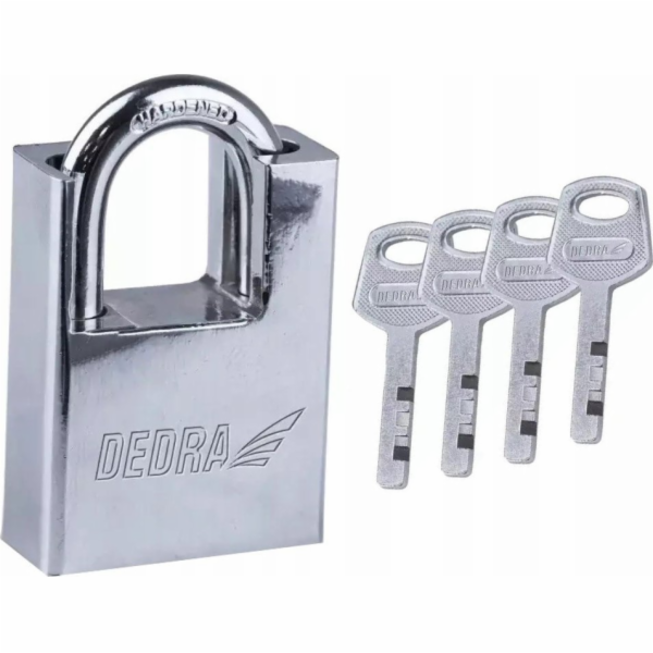 Dedra Visací zámek s poniklovaným litinovým čepem 60 mm