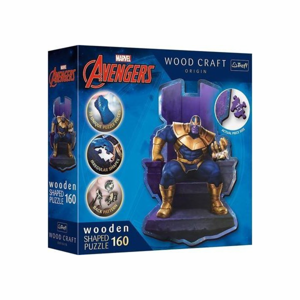 Trefl dřevěné puzzle 160 Thanos na trůnu TREFL