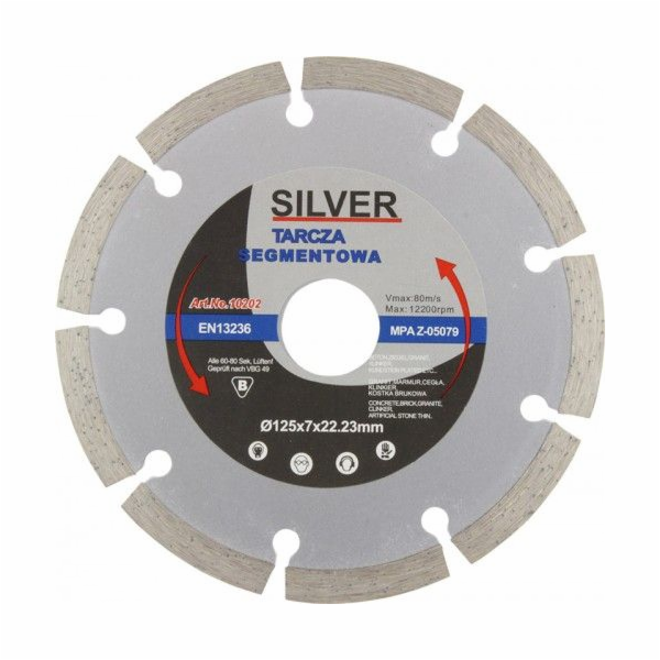 Silver Stříbrný segmentovaný diamantový kotouč 230 x 22,2...