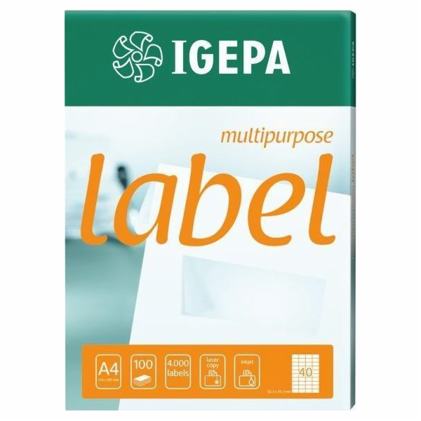 Igepa Samolepící štítek 210x297mm (100ks) CONTILABEL EA-2...