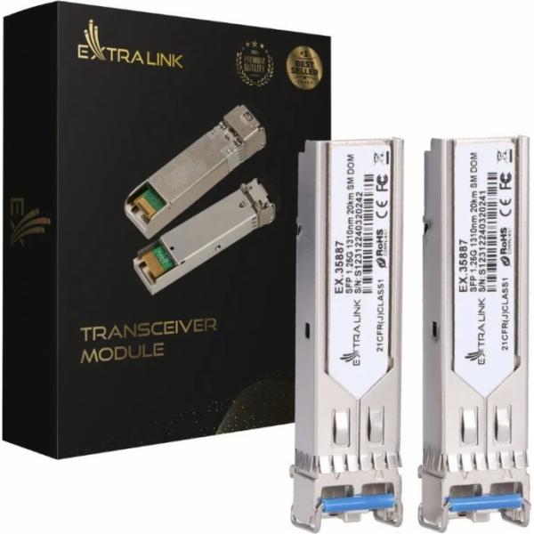 ExtraLink Extralink SFP 1.25G 2 kusy | SFP modul | 1.25Gb...