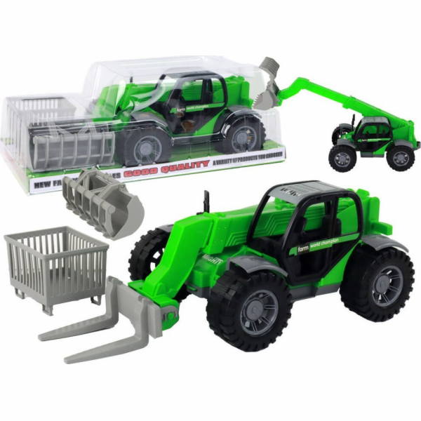 TRITON LeanToys Zemědělské vozidlo Traktor Zelený jeřáb Z...